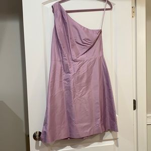 Ann Taylor one shoulder purple dress